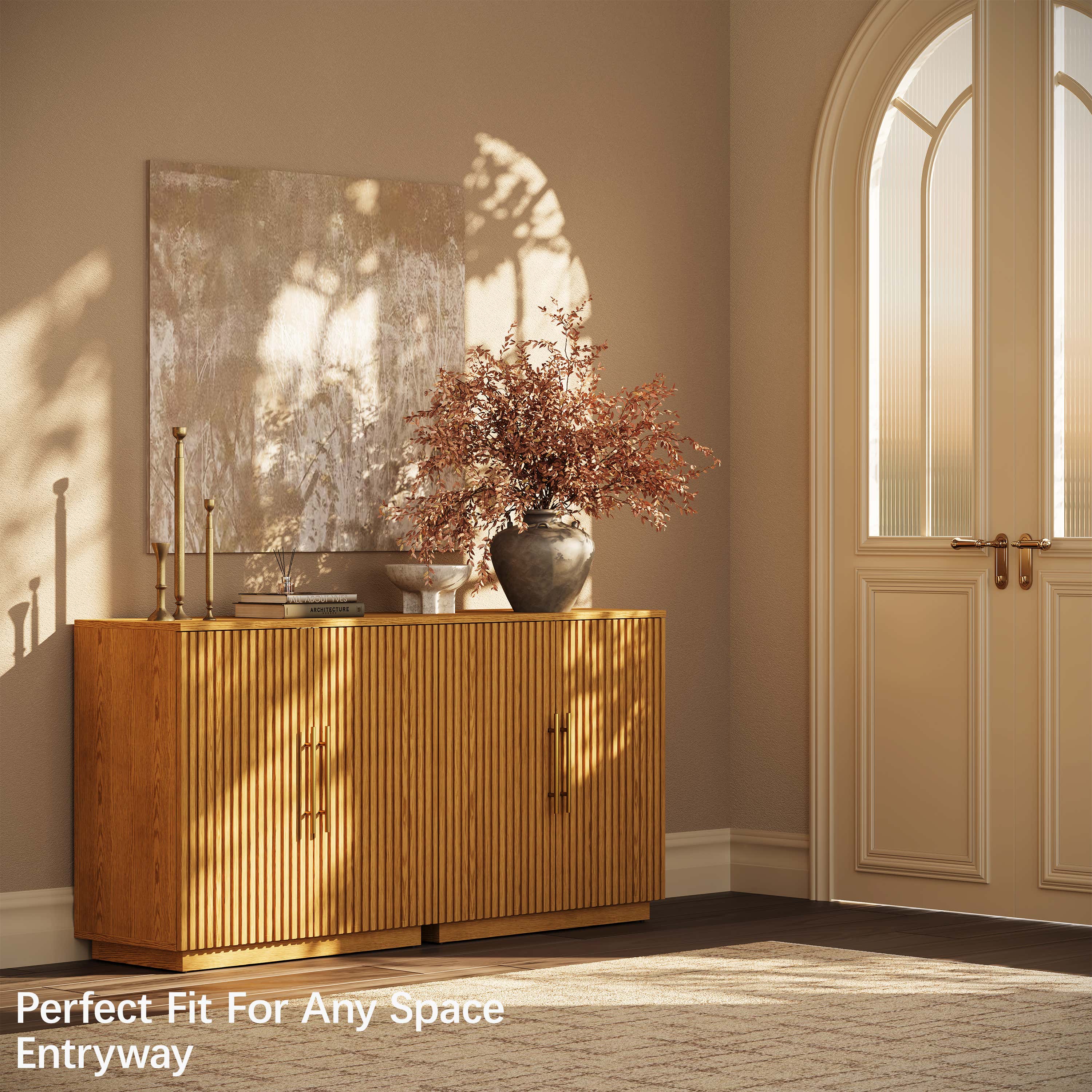 Holt 63″ Solid Oak Console(Set of 2)