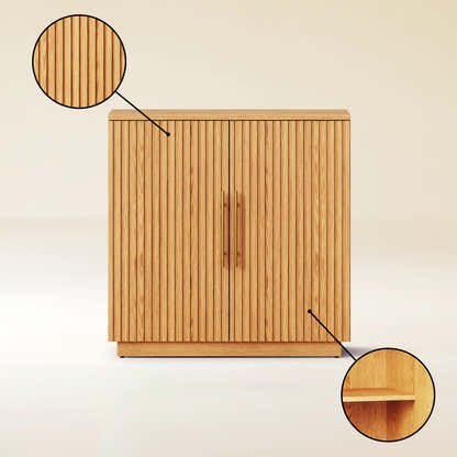 Holt 63″ Solid Oak Console(Set of 2)