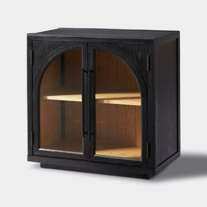 Alvar Arched 31.5″  Oak Storage Cabinet