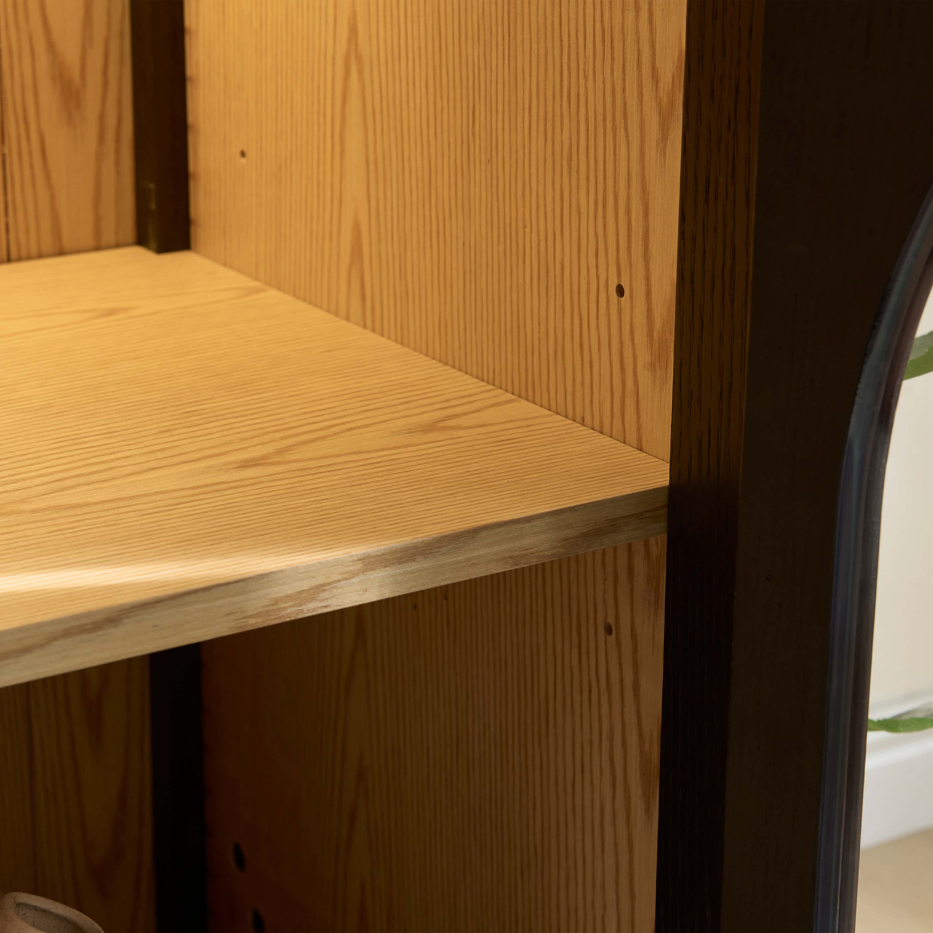 Alvar Arched 32″  Oak Storage Cabinet