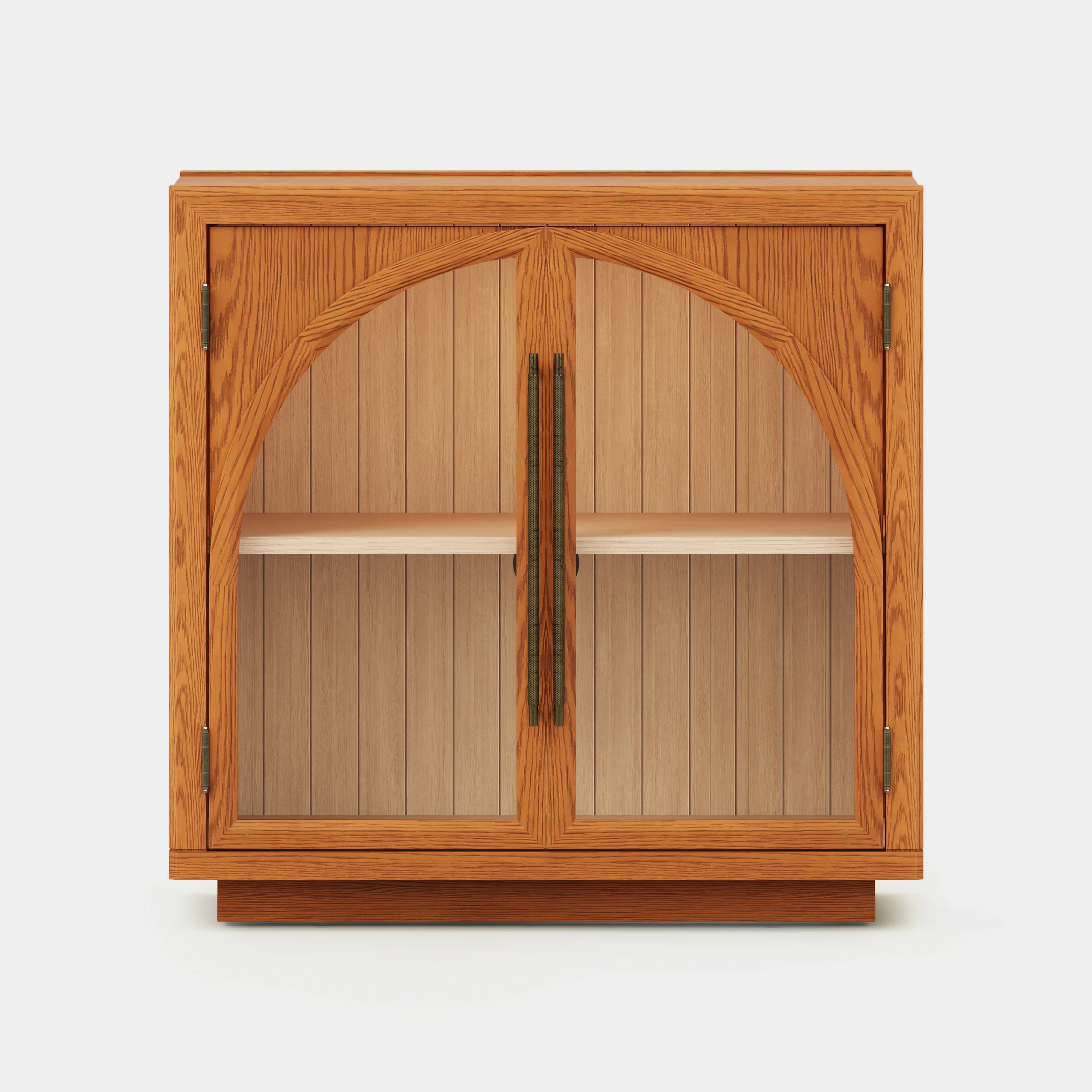 Alvar Arched 32″  Oak Storage Cabinet