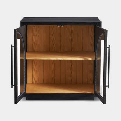 Alvar Arched 95″ Oak Media Console(Set of 3)