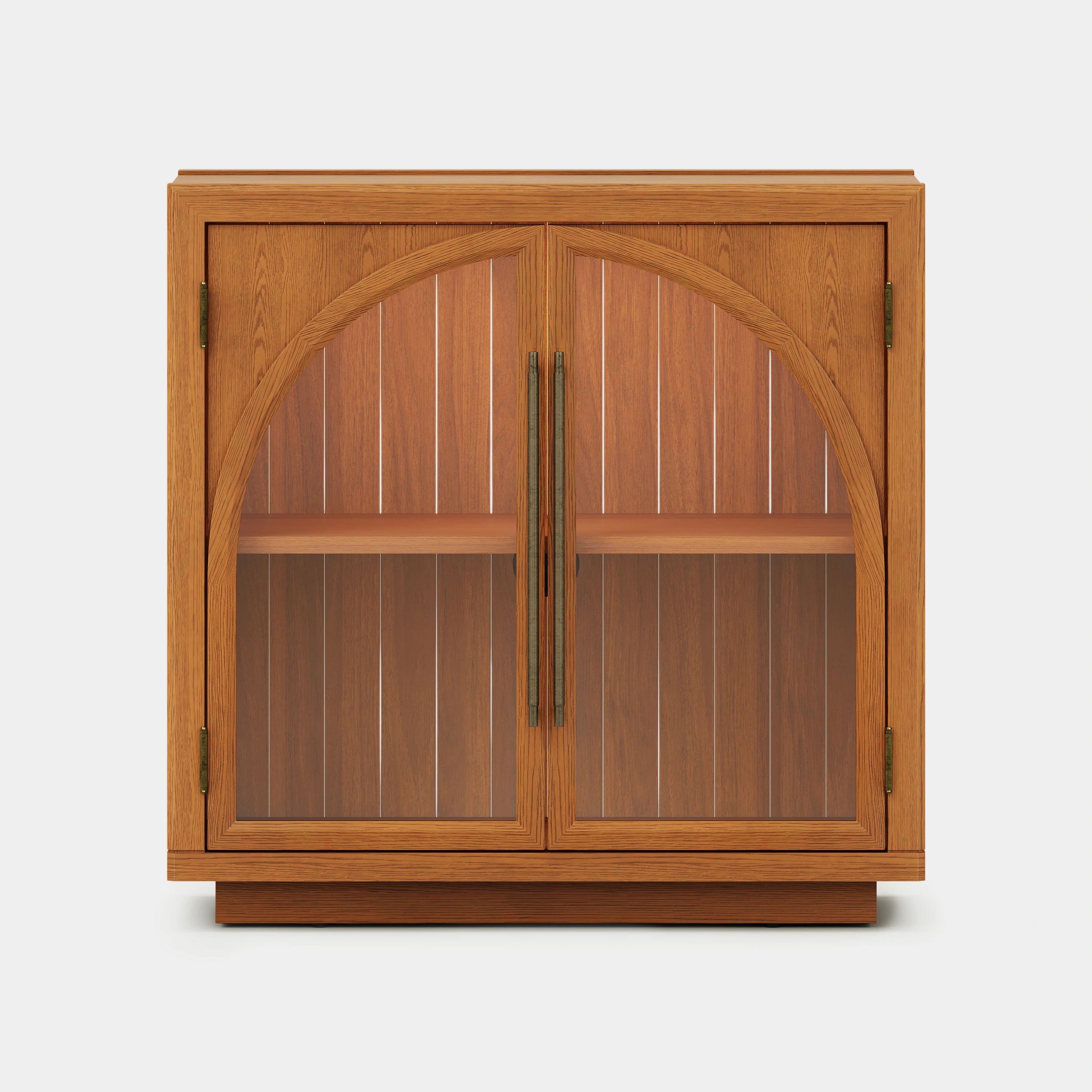 Alvar Arched 157.5″ Oak Modular Media Console(Set of 5)