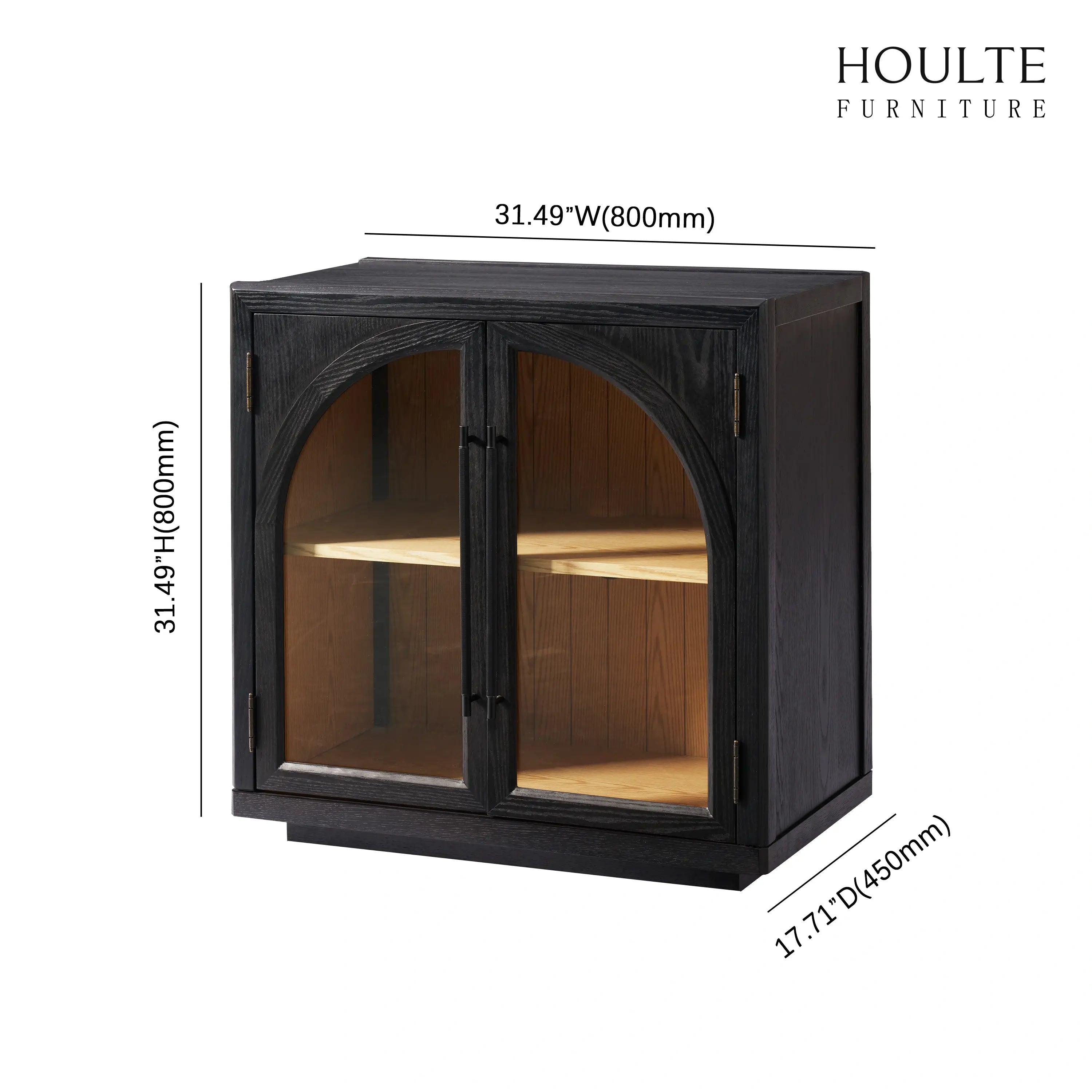 Alvar Arched 157.5″ Oak Modular Media Console(Set of 5)