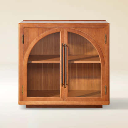 Alvar Arched 32″  Oak Storage Cabinet