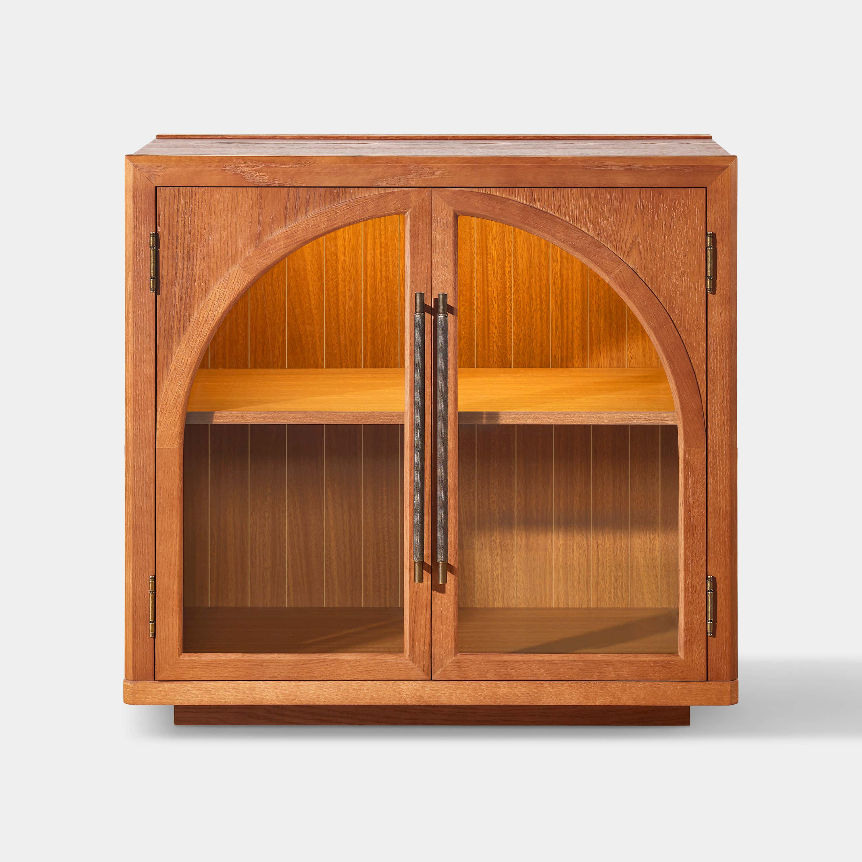 Alvar Arched 32″  Oak Storage Cabinet