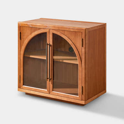 Alvar Arched 32″  Oak Storage Cabinet