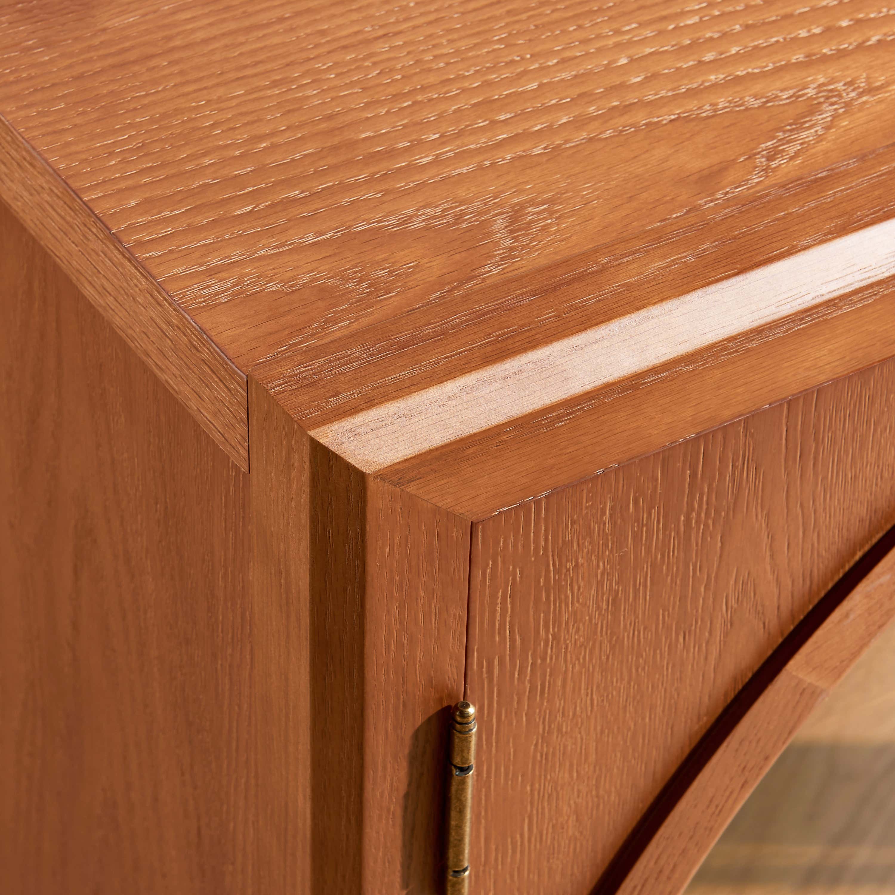 Alvar Arched 32″  Oak Storage Cabinet