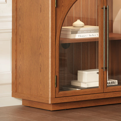 Alvar Arched 32″  Oak Storage Cabinet