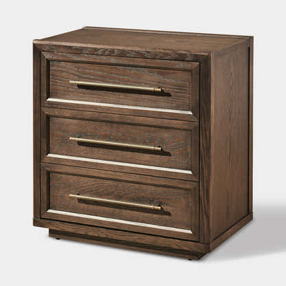 Alvar 32″ Oak 3-Drawer Chest