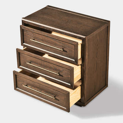 Alvar 32″ Oak 3-Drawer Chest