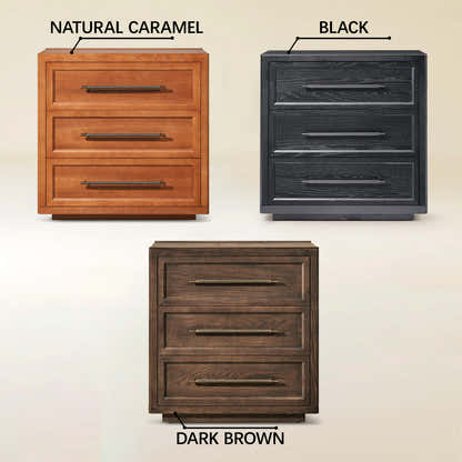 Alvar 63″ Oak 6-Drawer Chest(Set of 2)