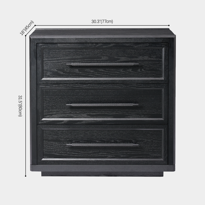 Alvar 32″ Oak 3-Drawer Chest