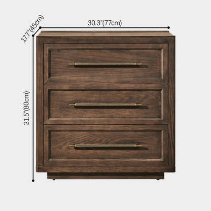 Alvar 30″ Oak 3-Drawer Chest