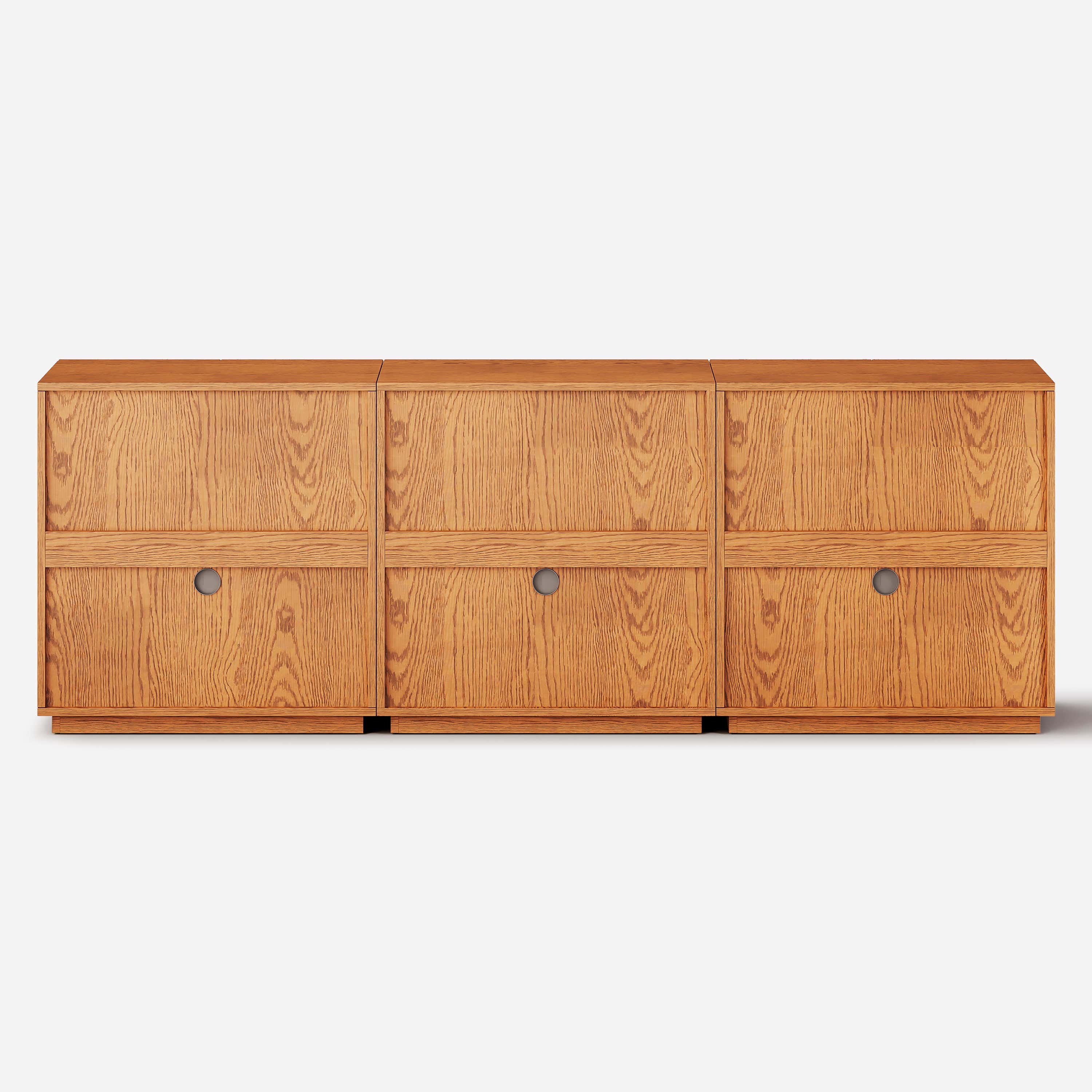 Avery Oak Sideboard 90"W(Set of 3)