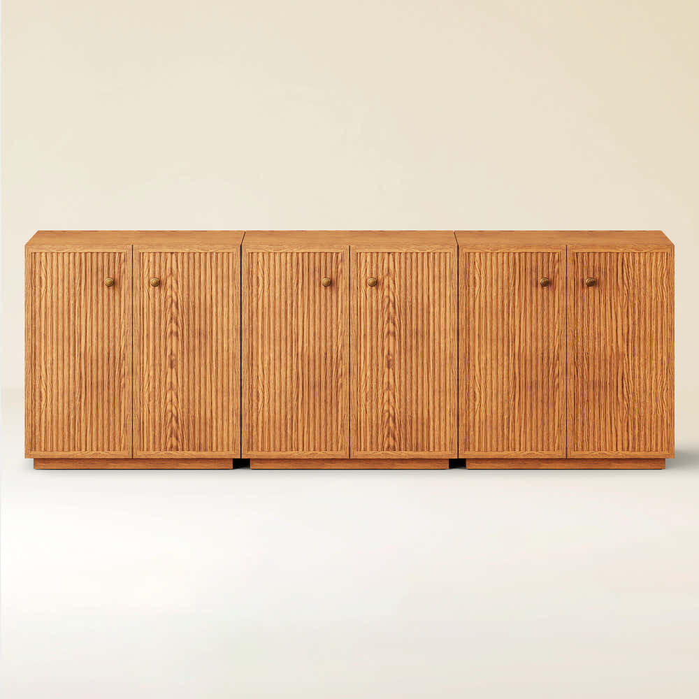 Avery Oak Sideboard 90"W(Set of 3)