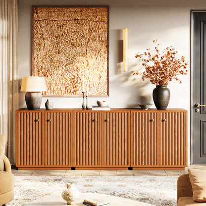 Avery Oak Sideboard 90"W(Set of 3)