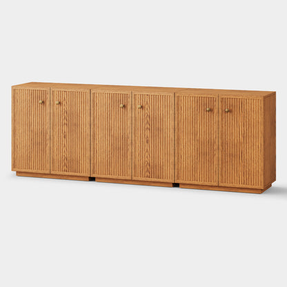 Avery Oak Sideboard (Set of 3) 90"W