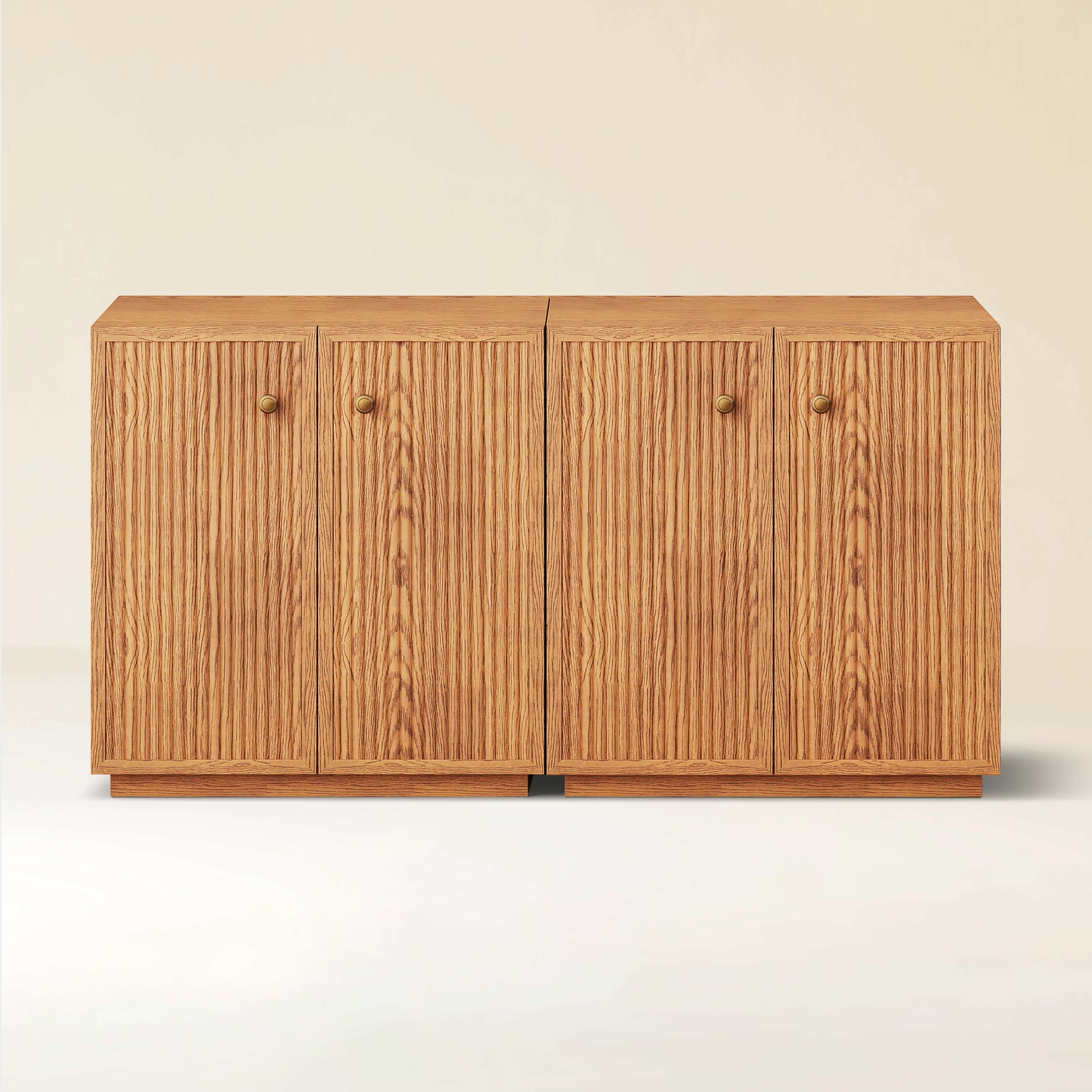 Avery Oak Cabinet 60"W (Set of 2)