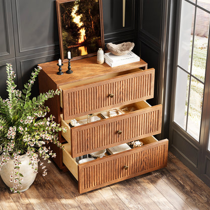 Avery Oak 3-Drawer Chest 30"W