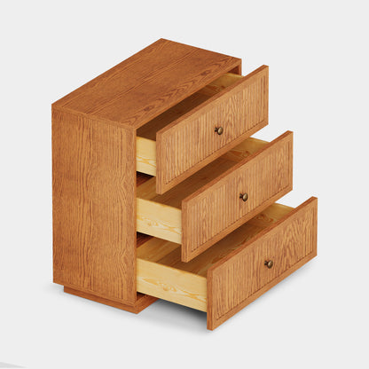 Avery Oak 3-Drawer Chest 30"W