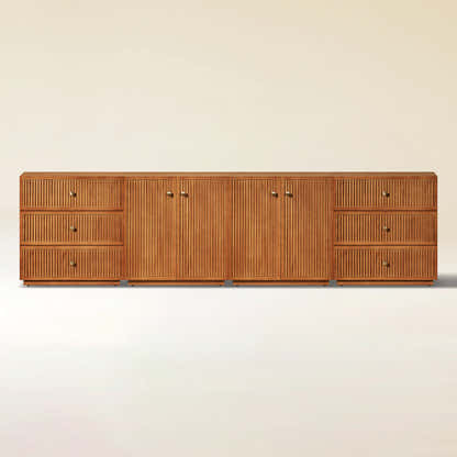 Avery Oak Modular Media Console 120"W