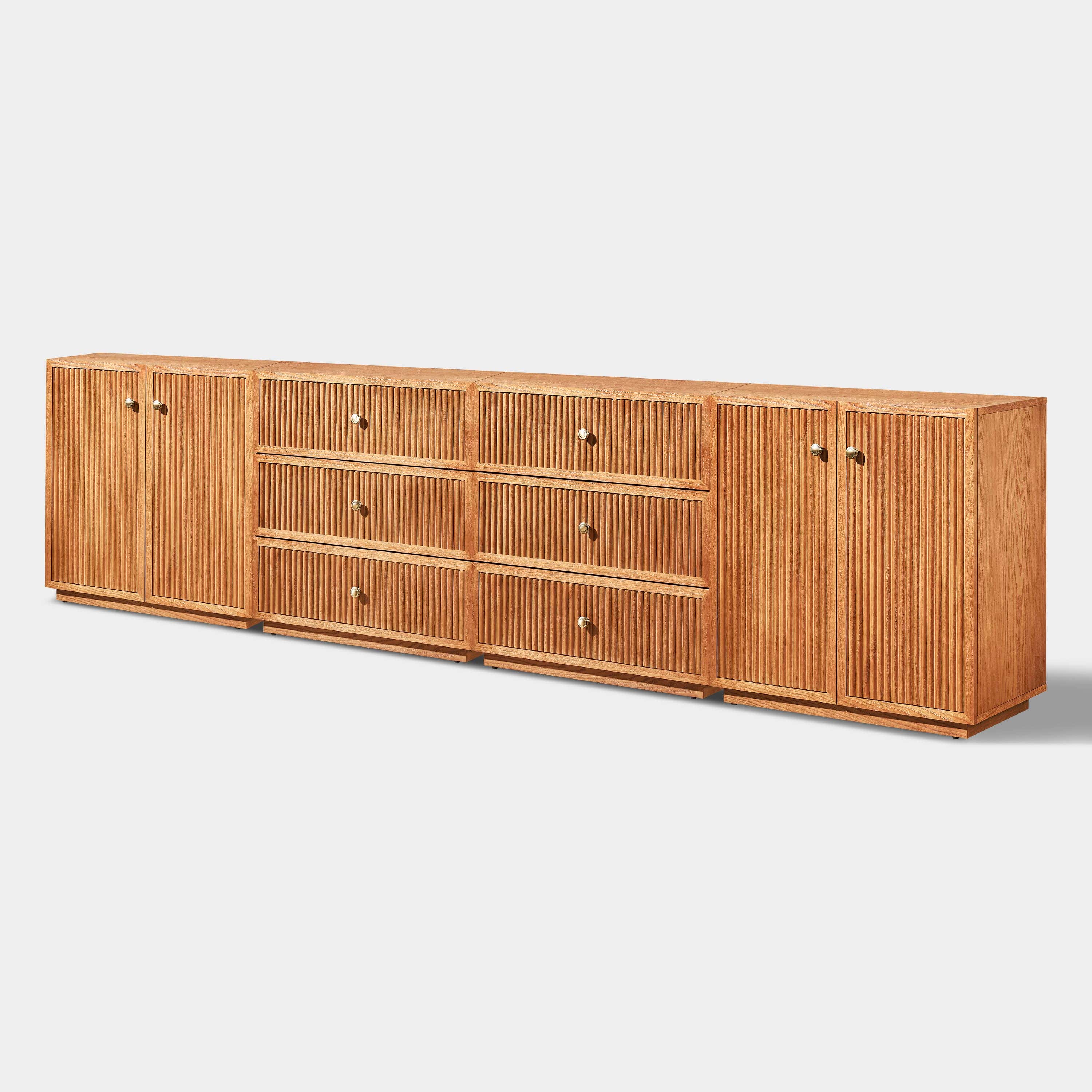 Avery Oak Modular Sideboard 120"W