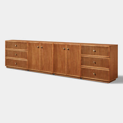 Avery Oak Modular Media Console 120"W