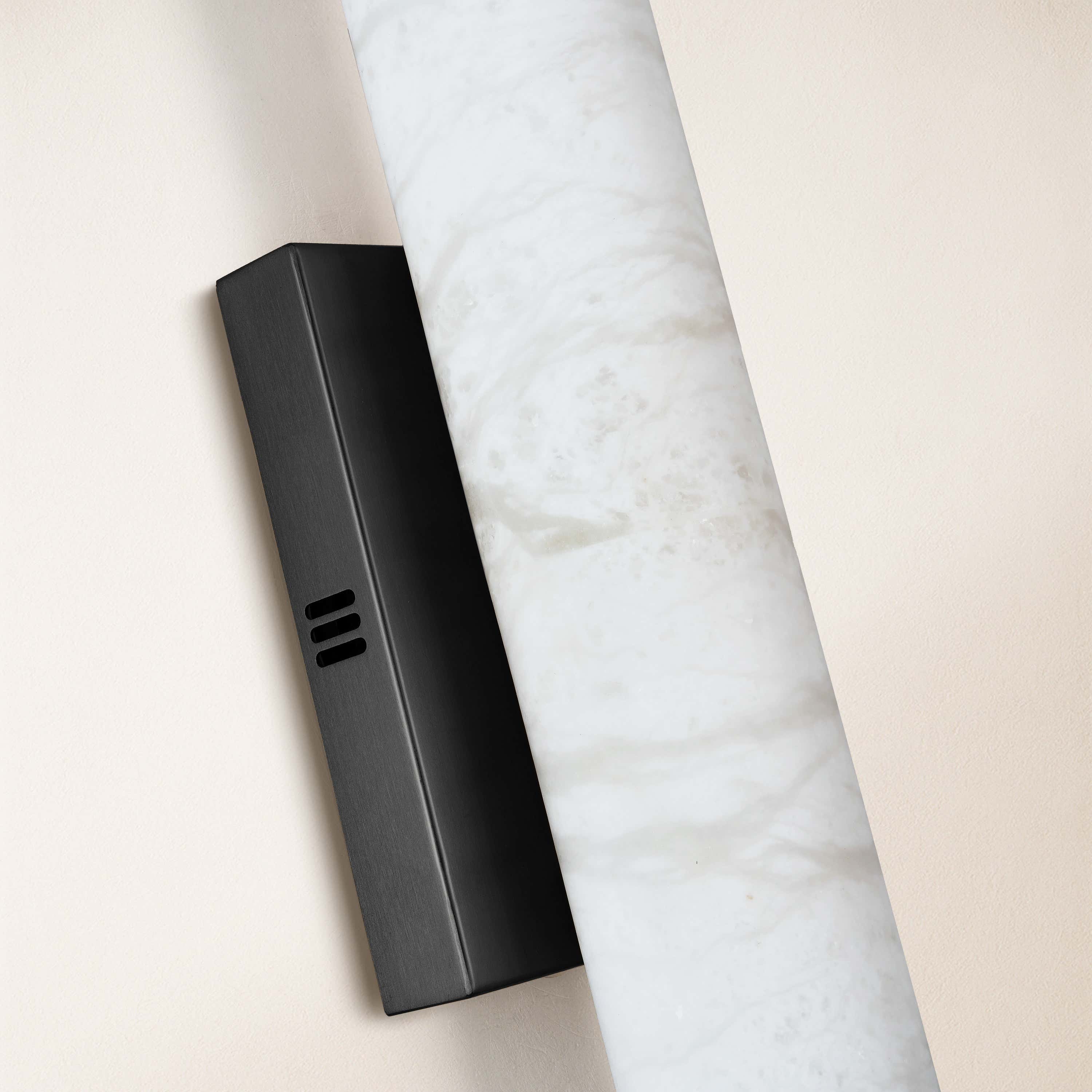 Sylvia Palladian Alabaster Wall Sconce 20"H