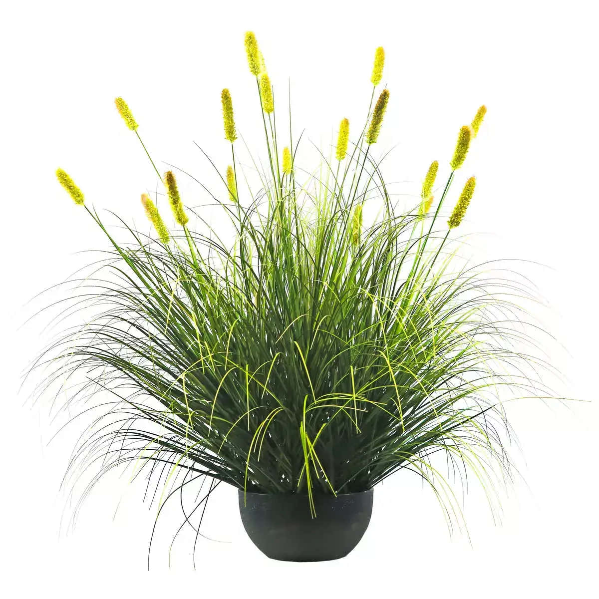 Artificial 20-Head Short Pine Grass with Curved-Straight Onion Grass Bonsai 110cm H