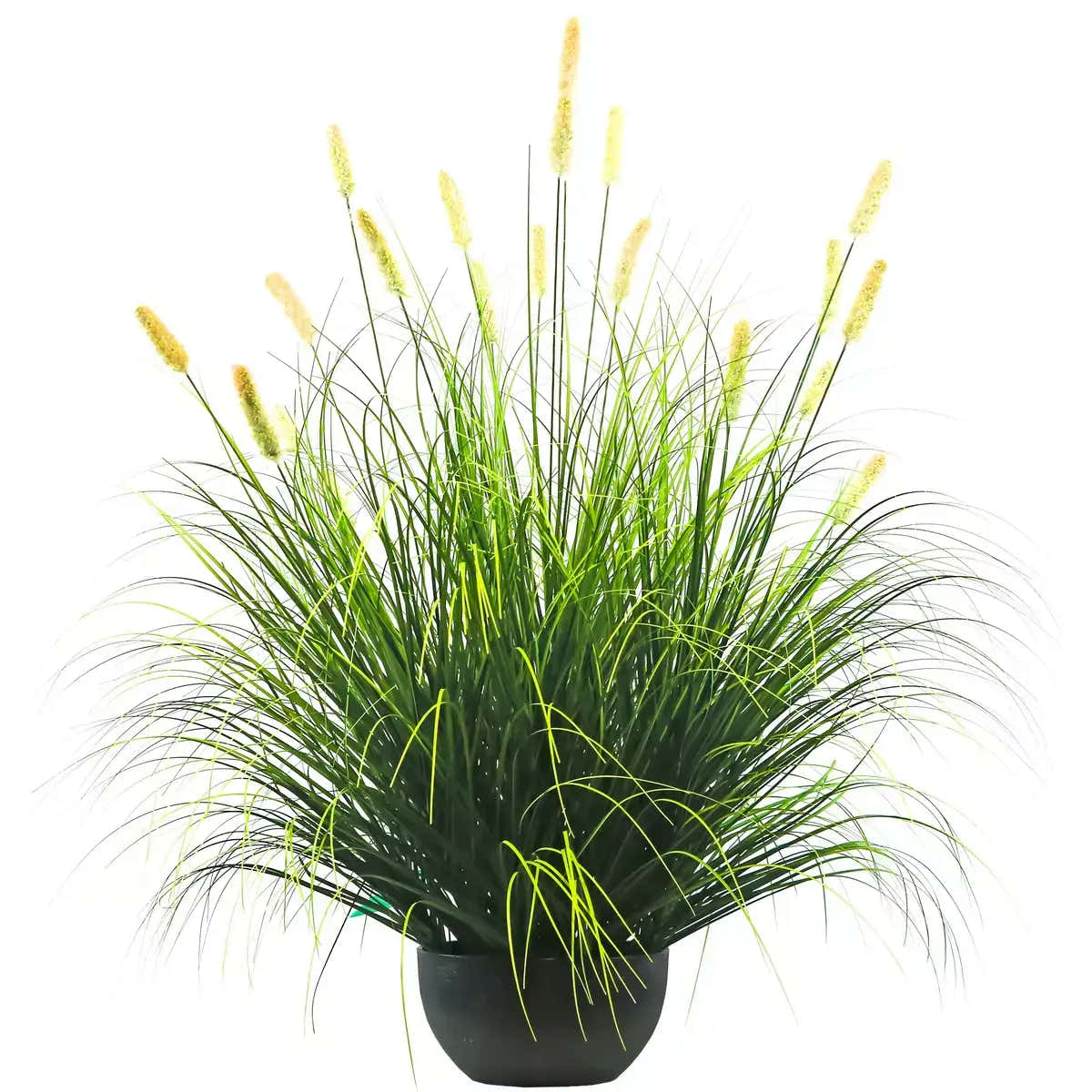 Artificial 20-Head Short Pine Grass with Curved-Straight Onion Grass Bonsai 110cm H