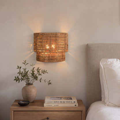 Cavana Rattan Wall Sconce