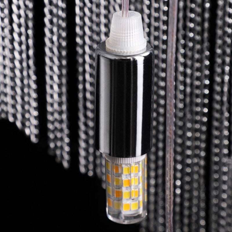 Teresa Cadena Metal Chain Tassel Entryway Chandelier