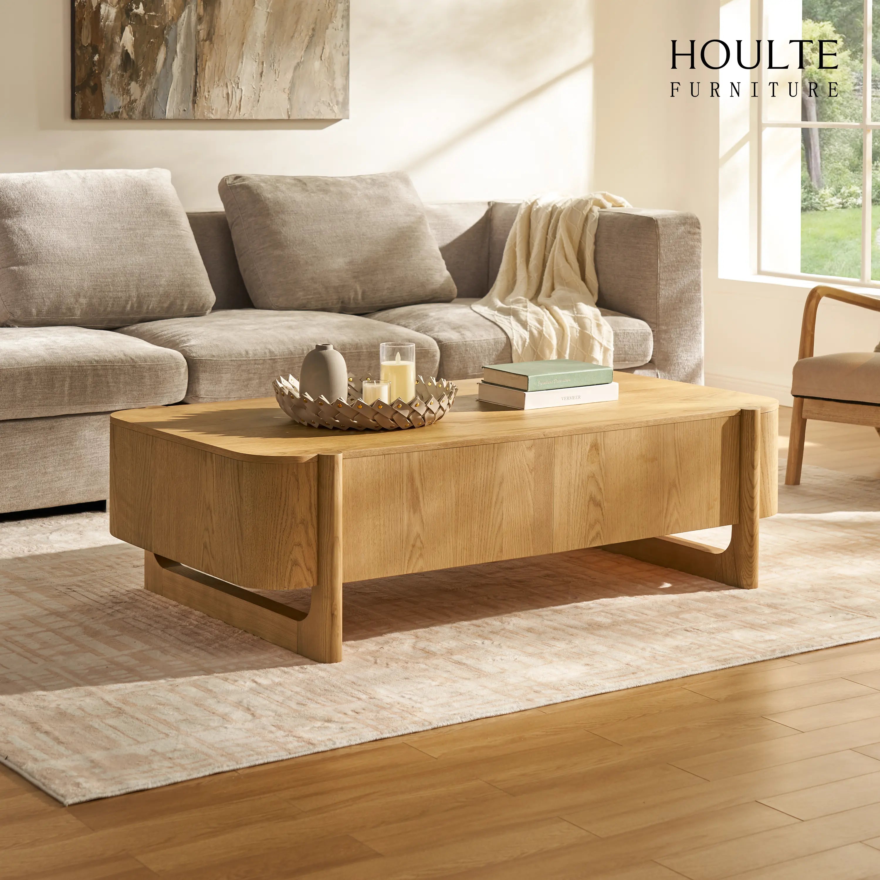 Silas Extendable TV Stand and Coffee Table Set
