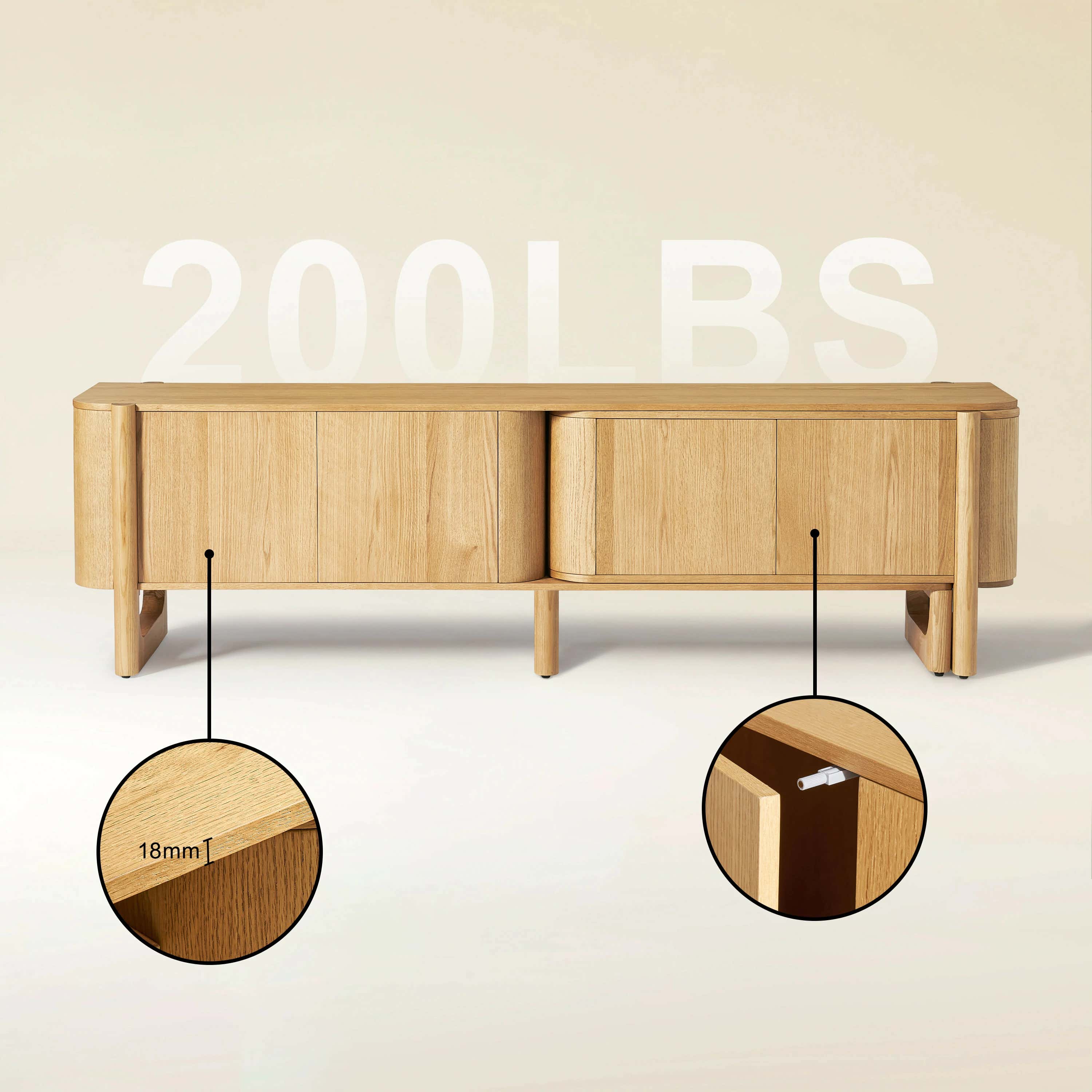 Silas Extendable TV Stand 203cm to 280cm
