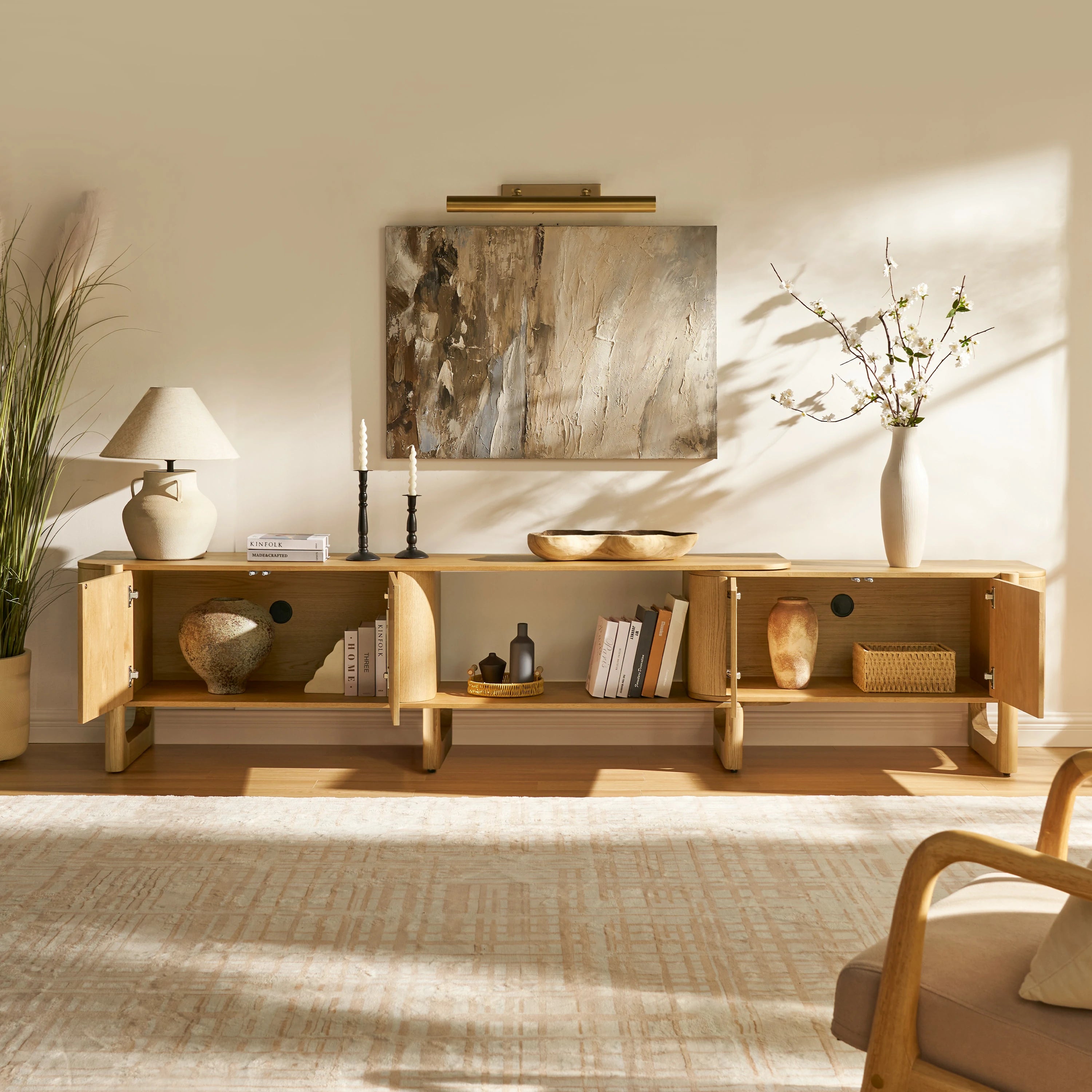 Silas Extendable TV Stand and Coffee Table Set