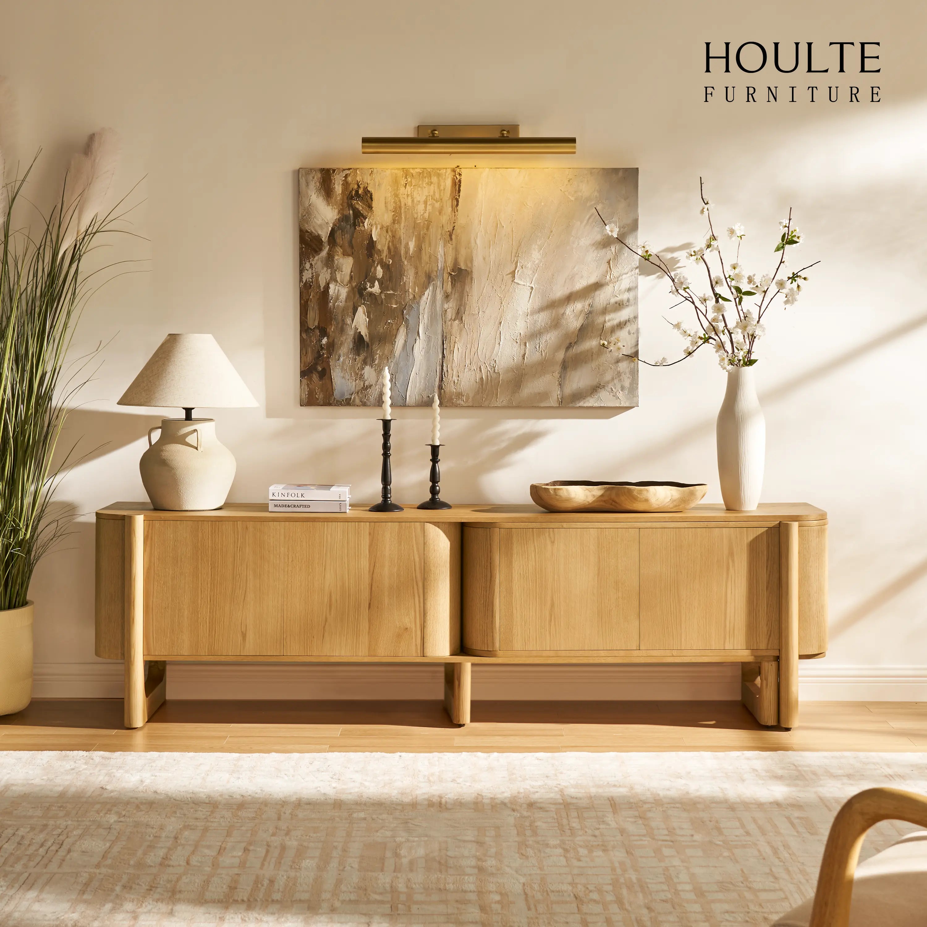 Silas Extendable TV Stand and Coffee Table Set