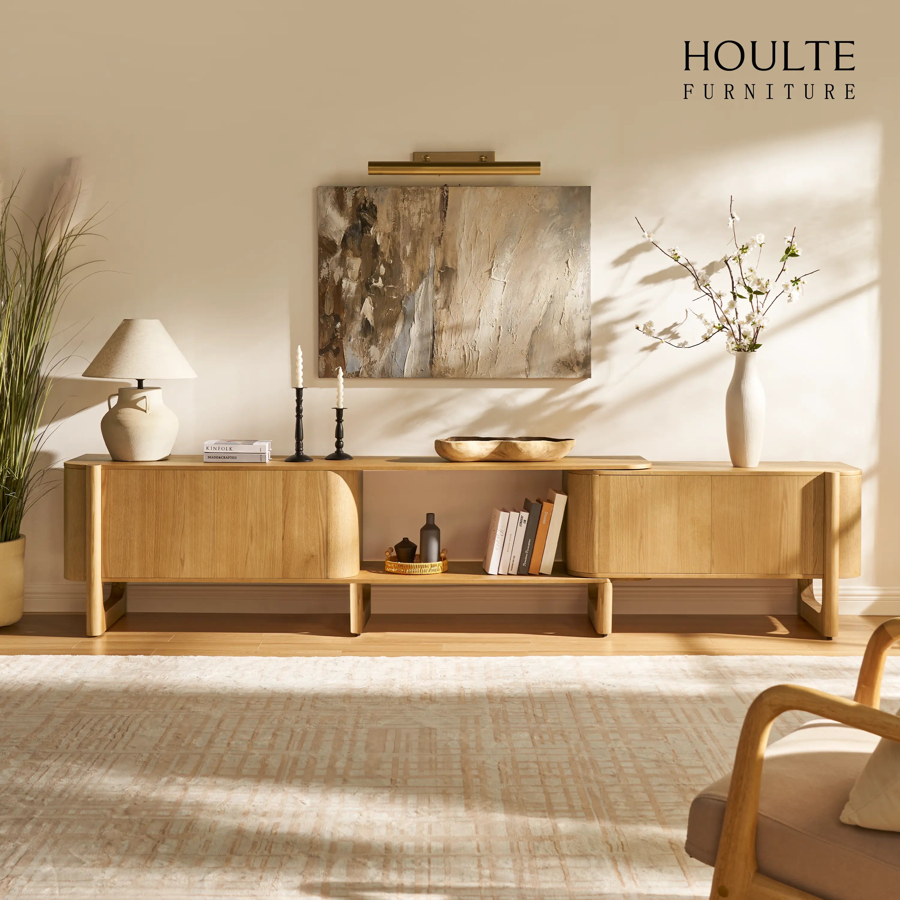 Silas Extendable TV Stand and Coffee Table Set