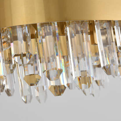 Stellara Crystal Strip Oval Chandelier 36"W