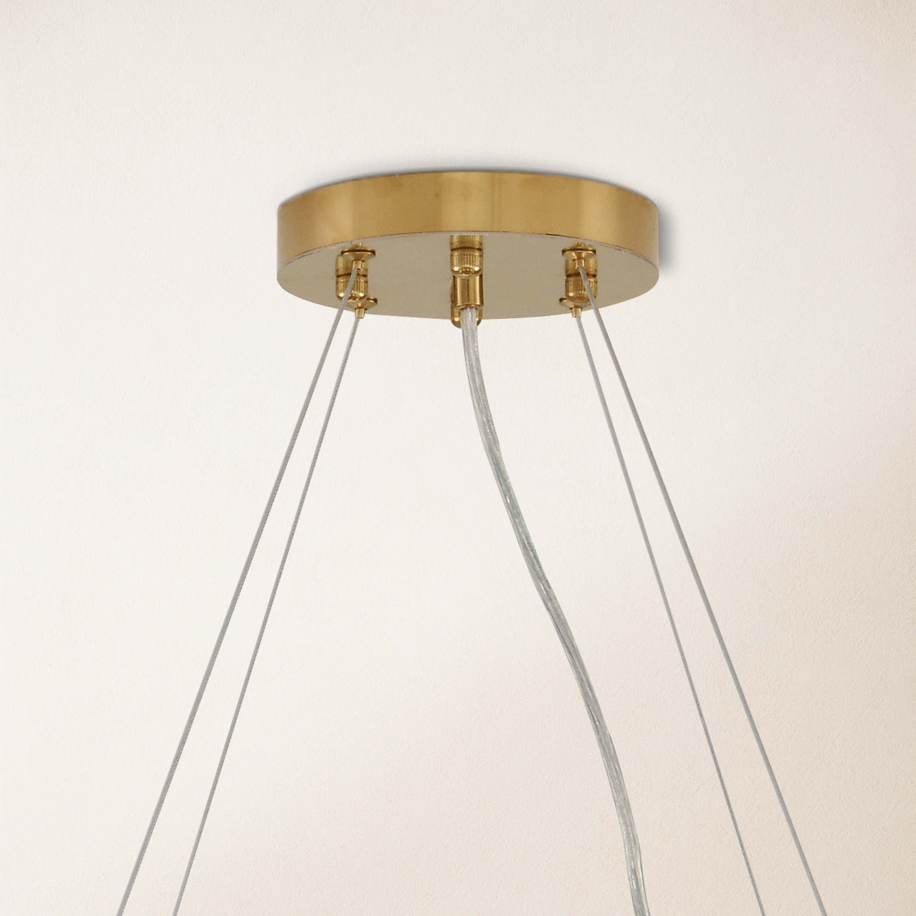 Stellara Crystal Strip Round Chandelier 32"D