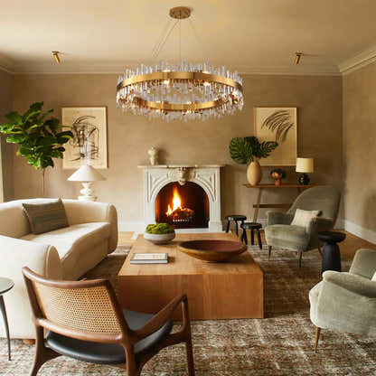 Stellara Crystal Strip Round Chandelier 40"D