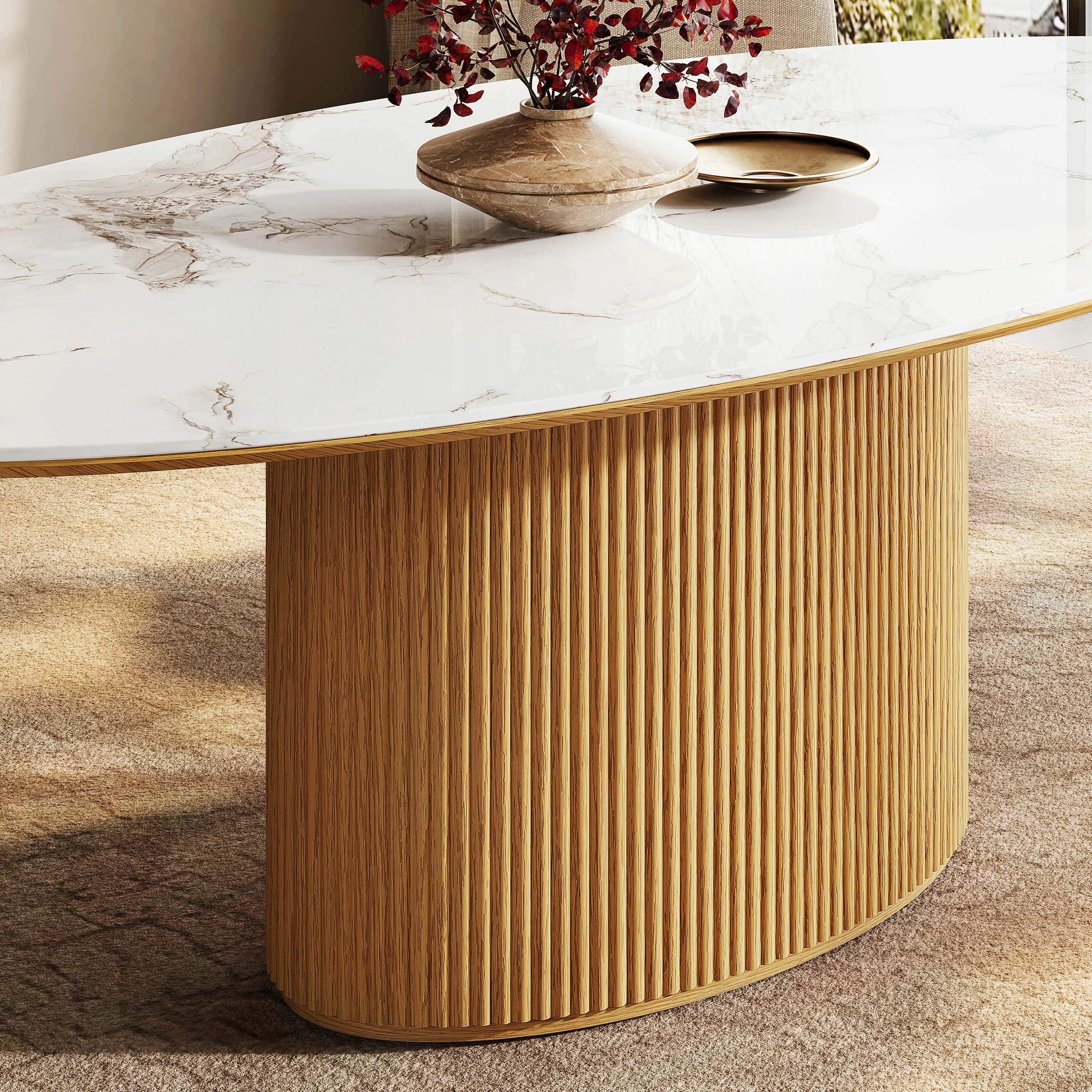 Marley Sintered Stone Dining Table 84"