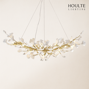 Twilight Branches Ceramic Glow Rectangular Chandelier 55