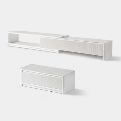 Celia Burnt Stone Media Console And Coffee Table Set