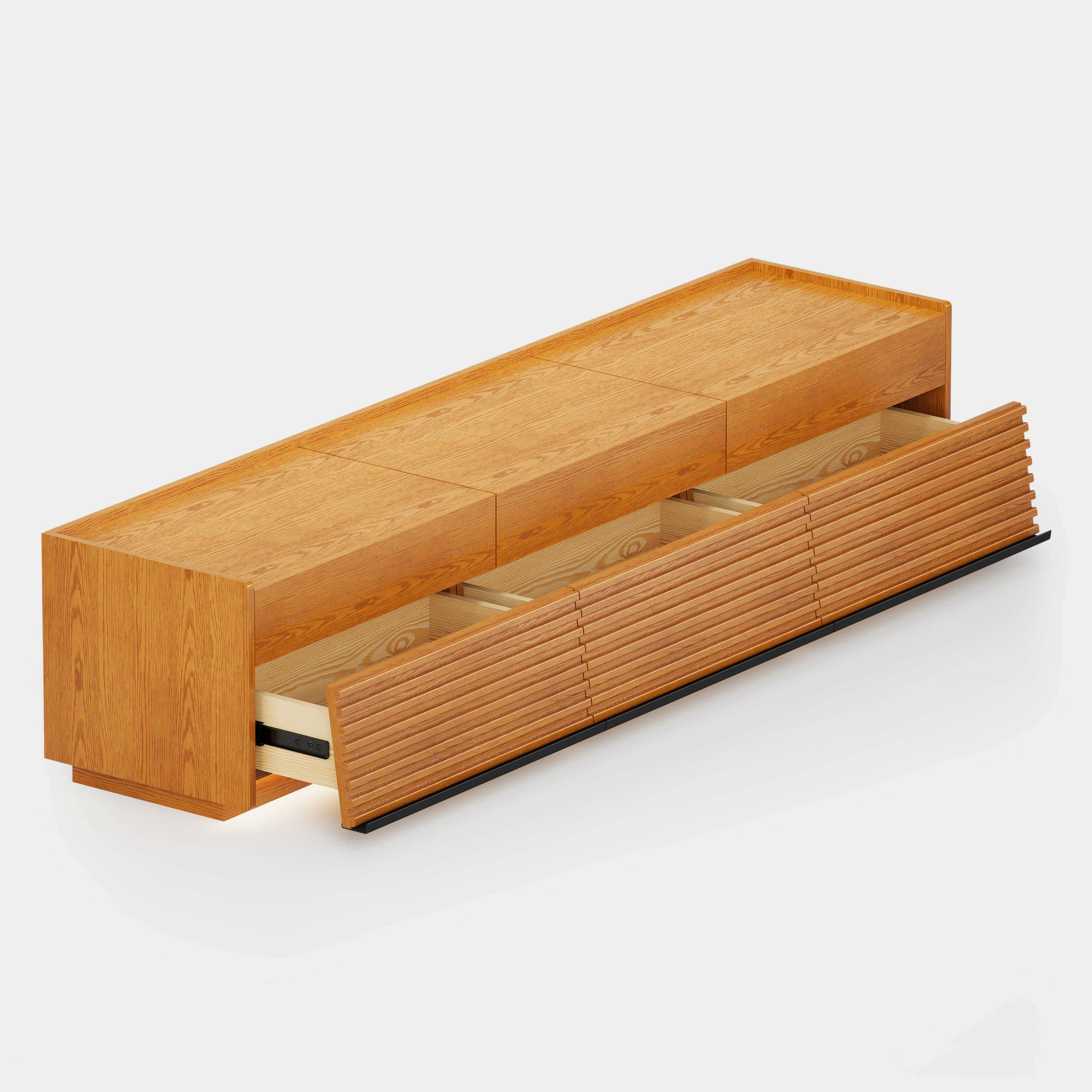 Devon Oak Media Console  71"