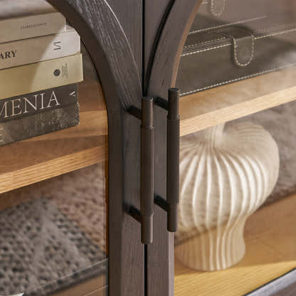 Alvar Oak Media Console 80"W