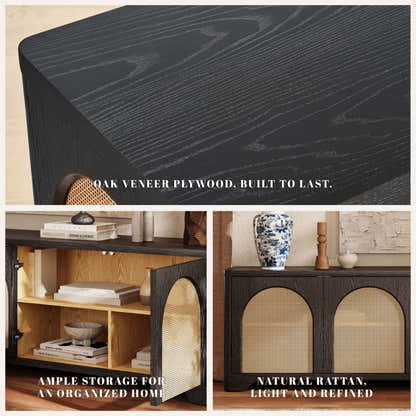 Cory OAK Media Console 80"