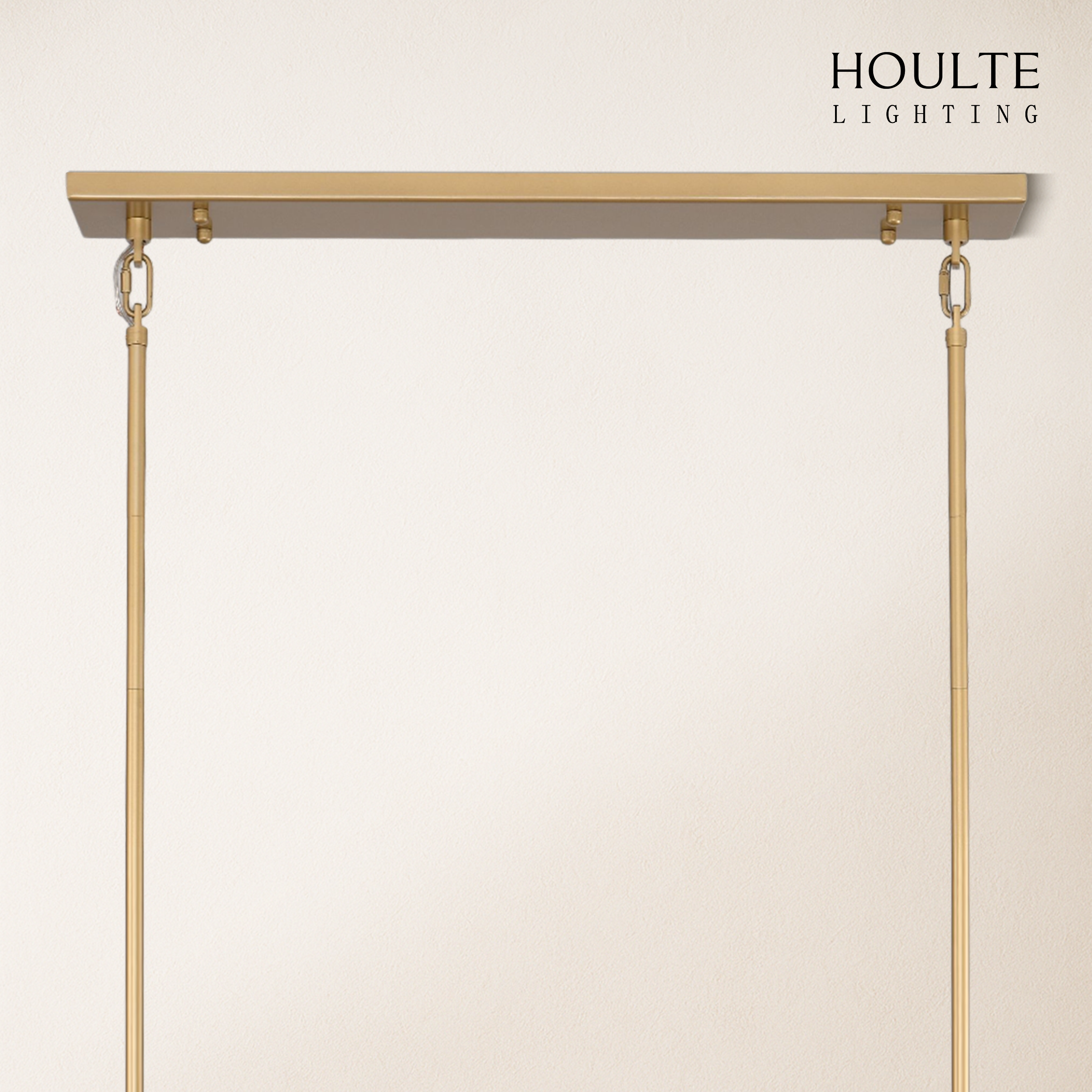 Vellum Rectangular Chandelier 68"L