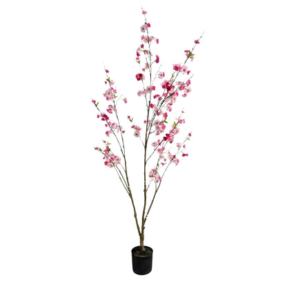 Faux Big Cherry Blossom Tree 73"H