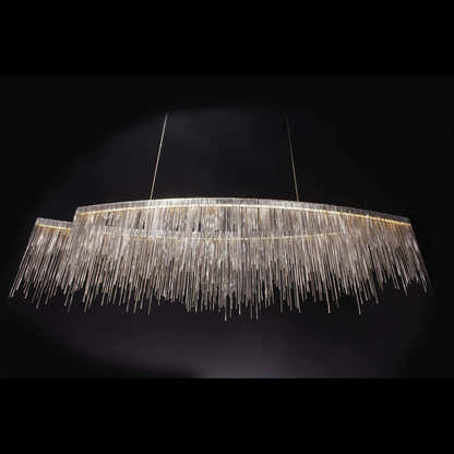Teresa Cadena Metal Tassel Dining Room Light 47"W